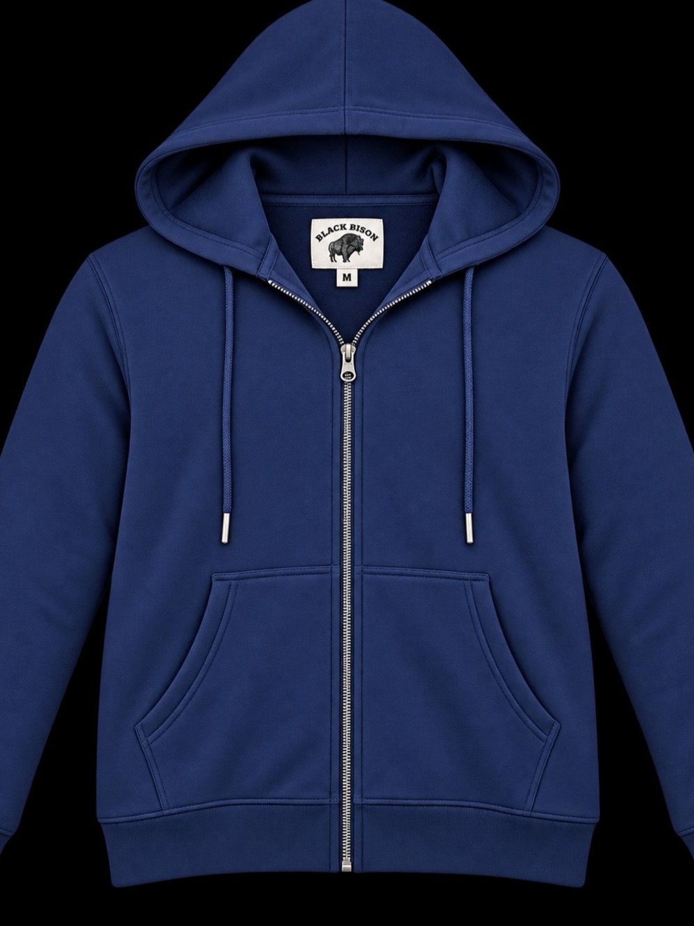 Men's Navy Zip-Up Hoodie